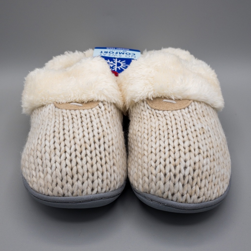 ‼️SOLD‼️ Dearfoam Dluxe Brand New Memory Foam Women’s Slippers - Size M 7/8 - Picture 3 of 14